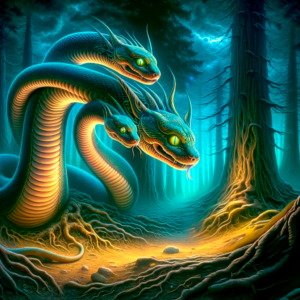 Sonhar com Cobra de Três Cabeças