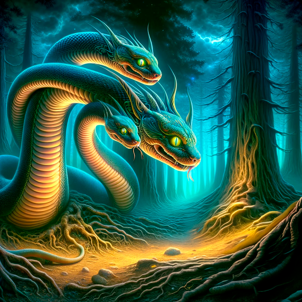 Sonhar com Cobra de Três Cabeças