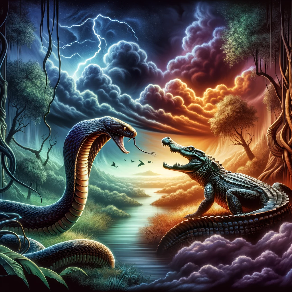 qual o significado de sonhar com cobra e jacaré