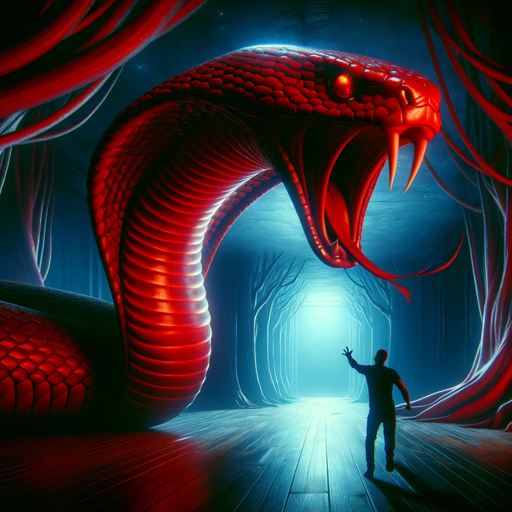 Qual o significado de sonhar com Uma Cobra Vermelha