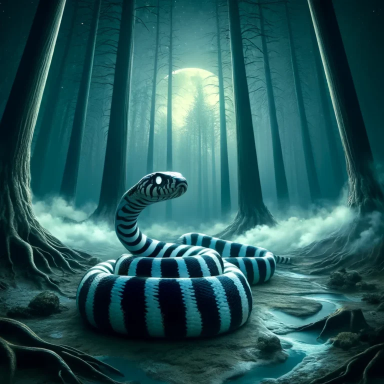 Qual significado de sonhar com Cobra Listrada Preta e Branca